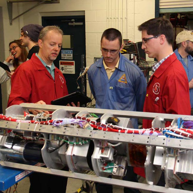 RockSat-X students preparing their experiments.